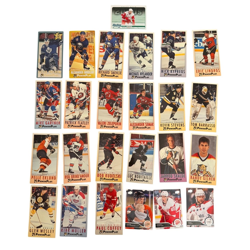Fleer PowerPlay NHL Hockey Trading Card Lot Eric Lindros Paul Coffey 25 Cards